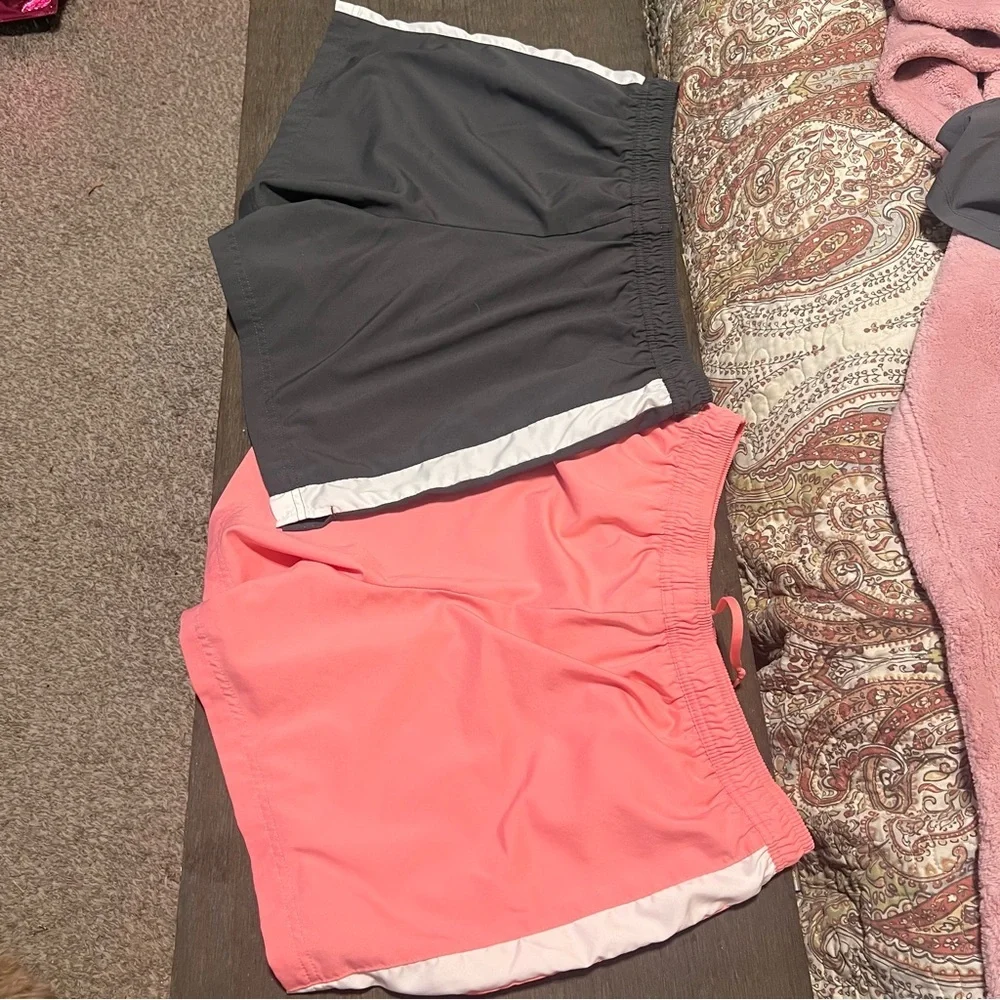 Nike Women's Athletic Short 2-Pack - Gray and Pink